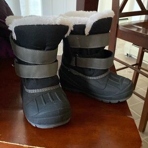 Kids Black Winter Boots